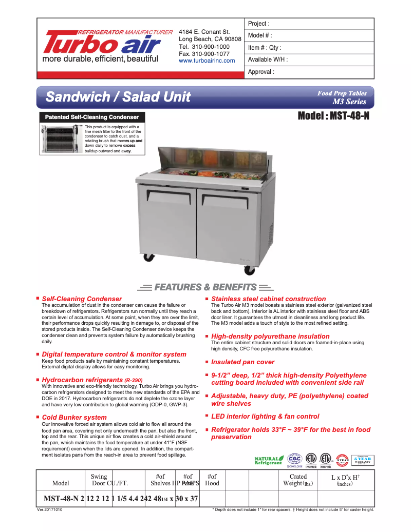 Image de la première page du manuel de l'appareil MST-48