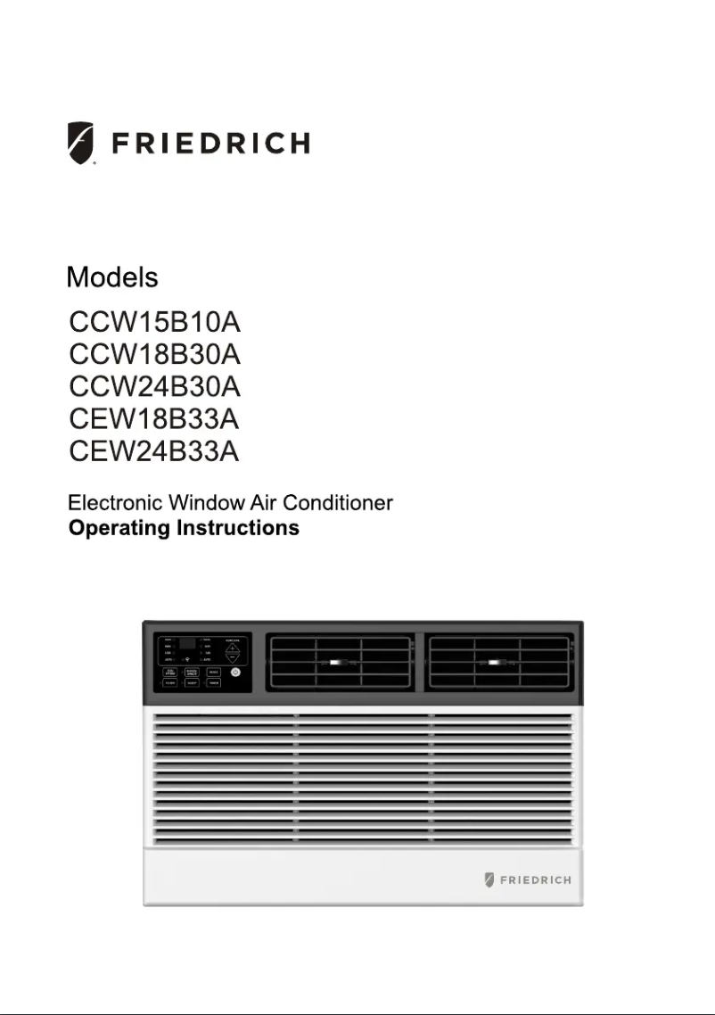 Page n°1 - Guide d'installation Friedrich Chill Premier CEW08B11B