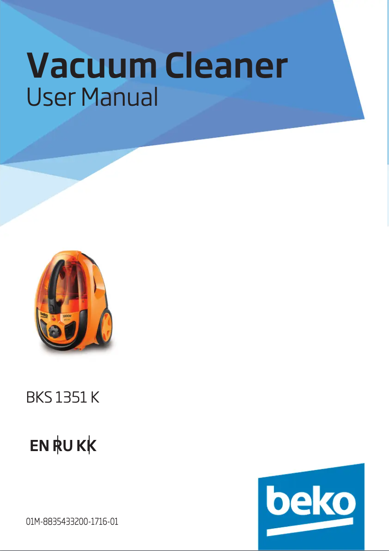 Page n°1 - Manuel utilisateur Beko BKS 1351 K