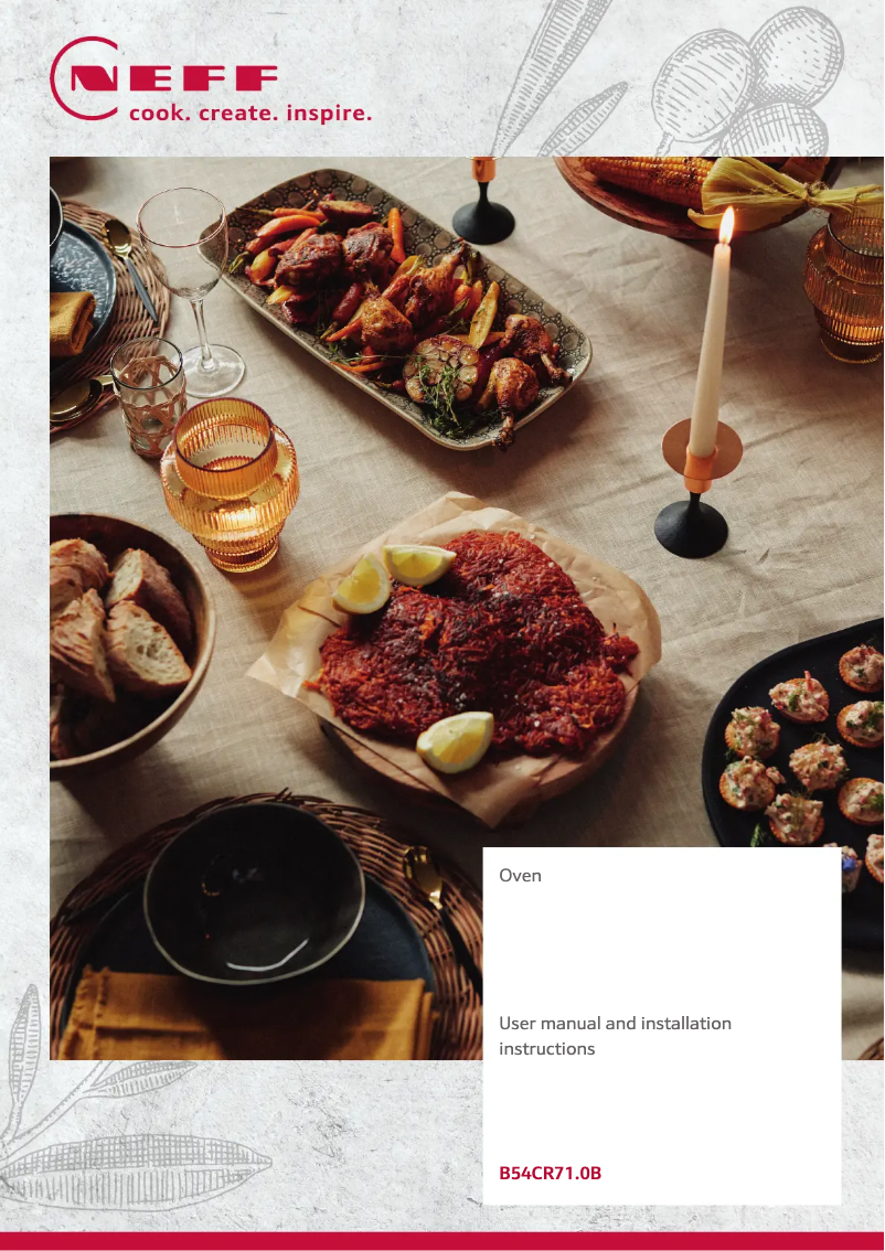 Page n°1 - Manuel utilisateur Neff B54CR71N0B