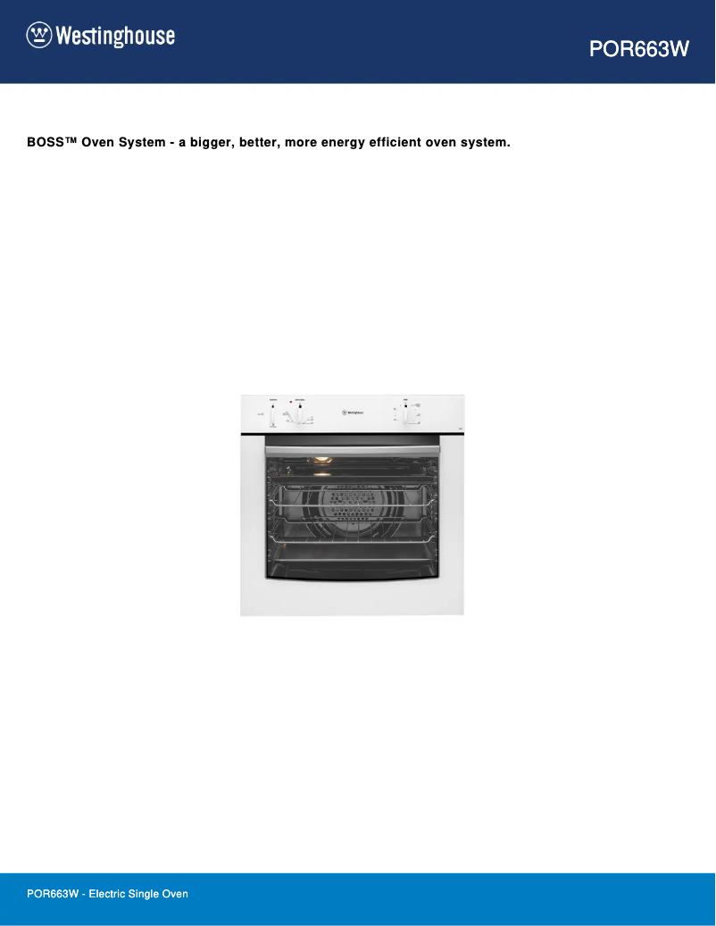 Image de la première page du manuel de l'appareil POR663W