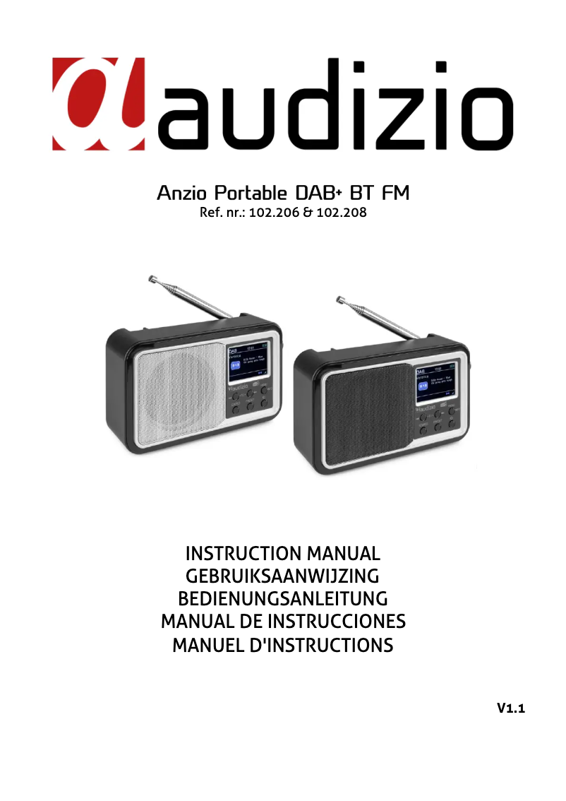 Page n°1 - Manuel utilisateur Audizio Anzio