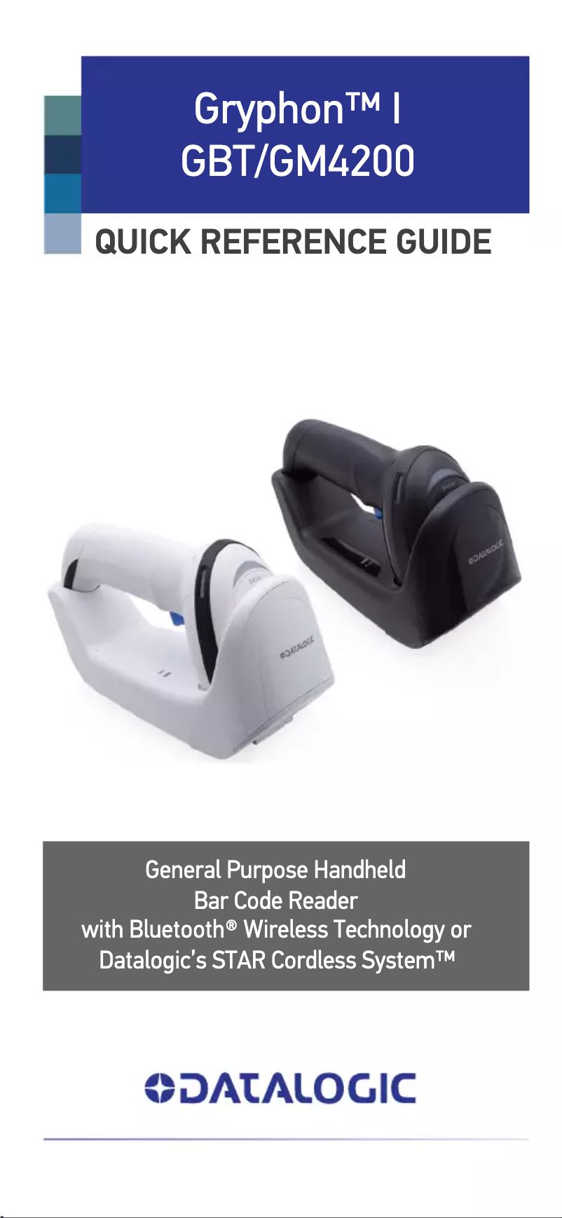 Page 1 de la notice Manuel utilisateur Datalogic Gryphon I GD4220