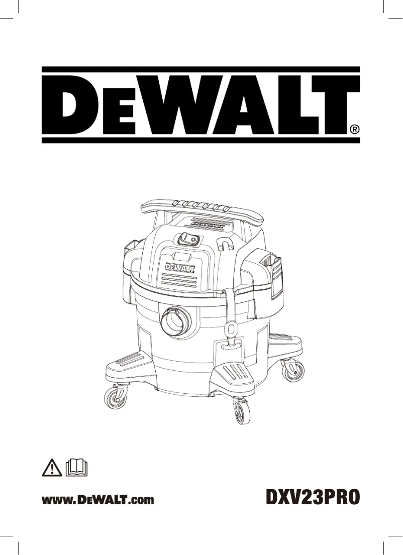 Página 1 del manual Manual de usuario DeWalt DXV23PRO