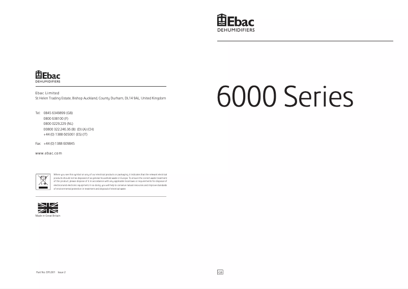 Página 1 del manual Manual de usuario Ebac 6200