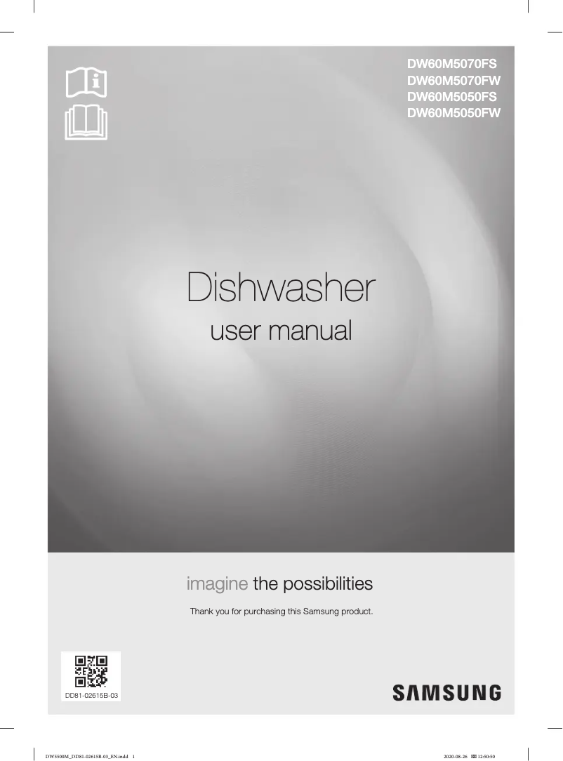 Page n°1 - Manuel utilisateur Samsung DW60M5070FW