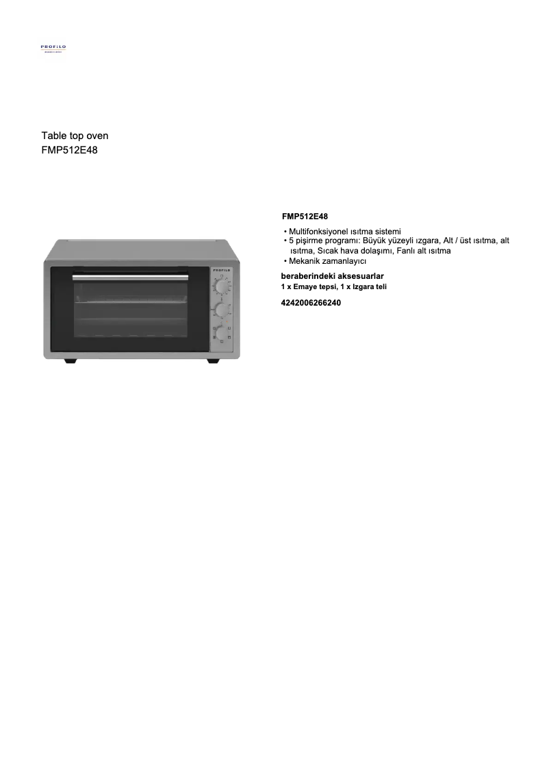 Image de la première page du manuel de l'appareil FMP512E48