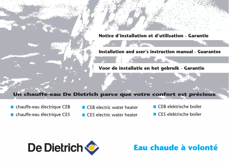 Image de la première page du manuel de l'appareil CES