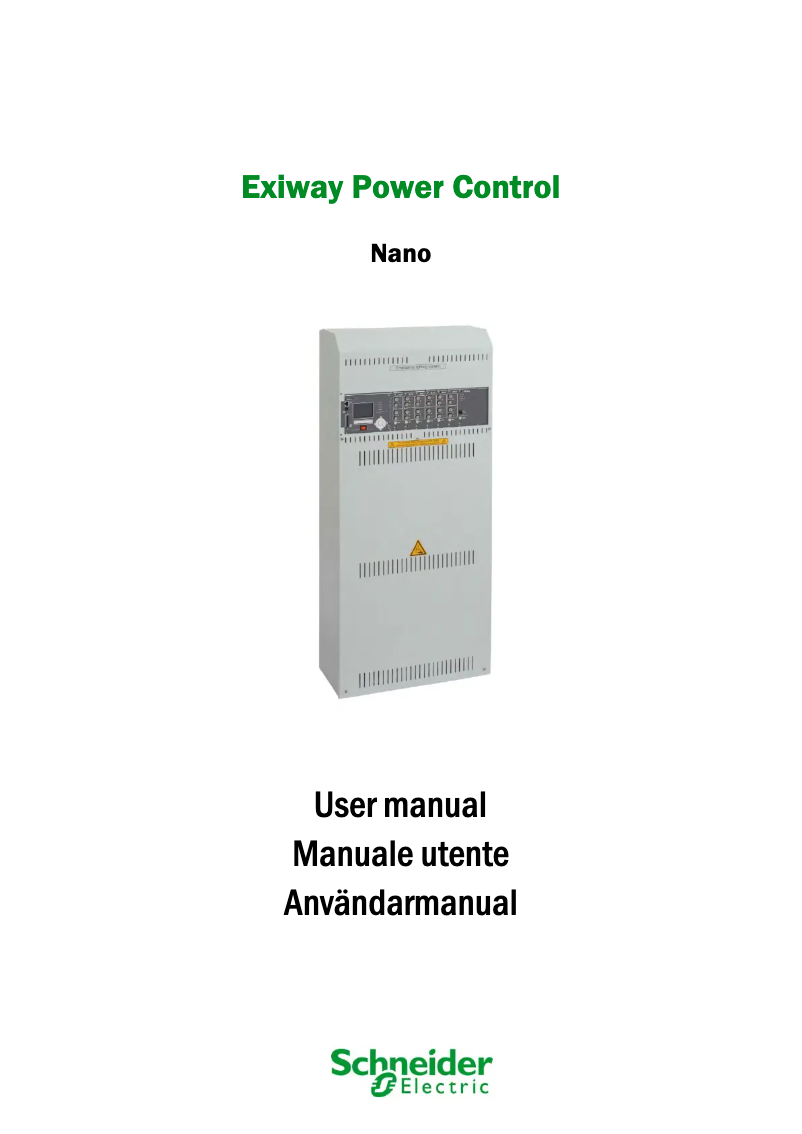 Page 1 de la notice Manuel utilisateur Schneider OVA18048