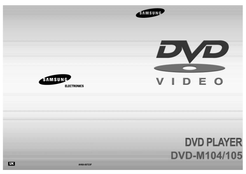 Page 1 de la notice Manuel utilisateur Samsung DVD-M104