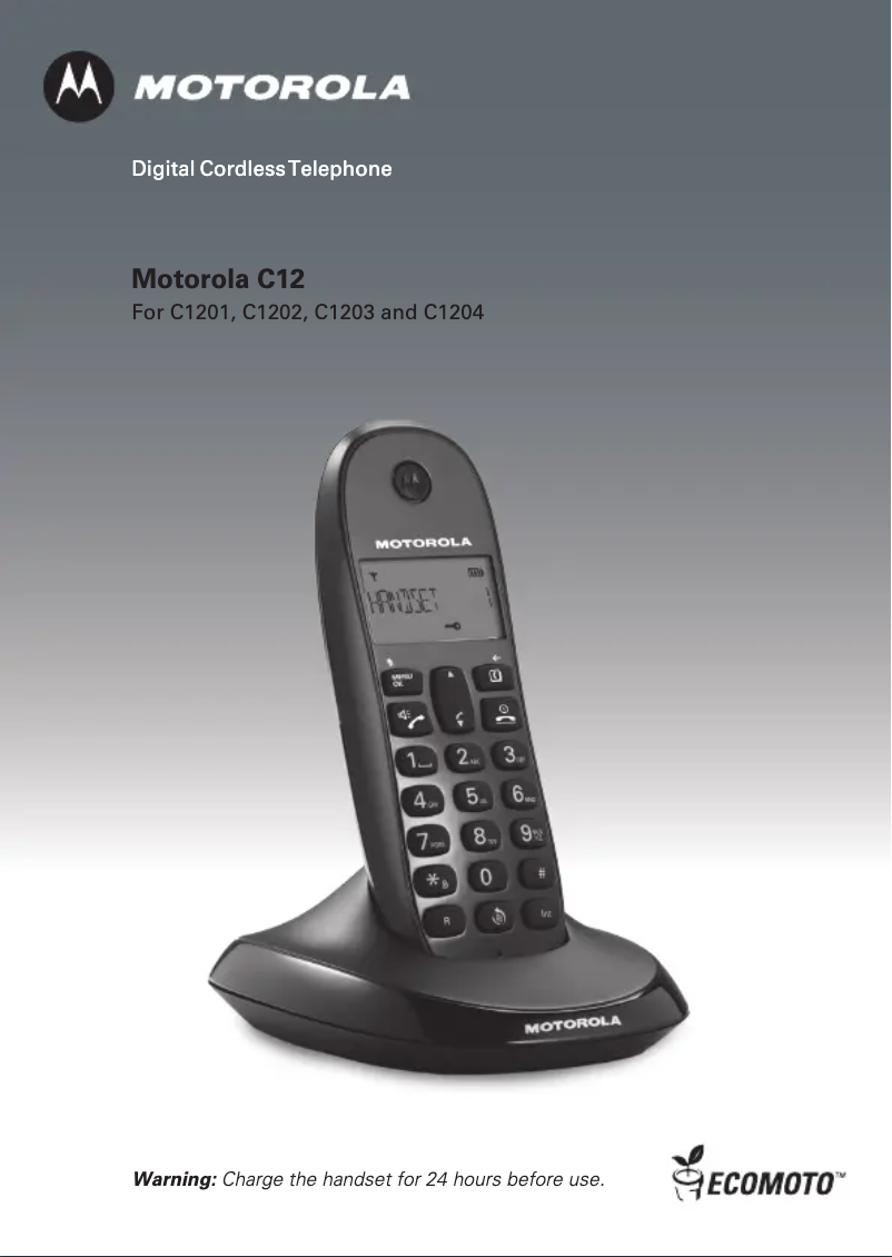 Página 1 del manual Manual de usuario Motorola C1201