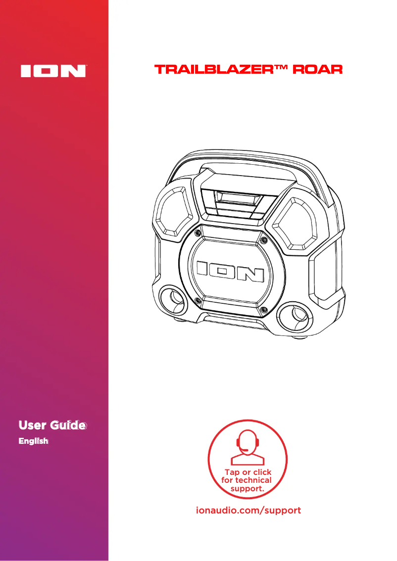 Page 1 de la notice Manuel utilisateur ION Trailblazer Roar