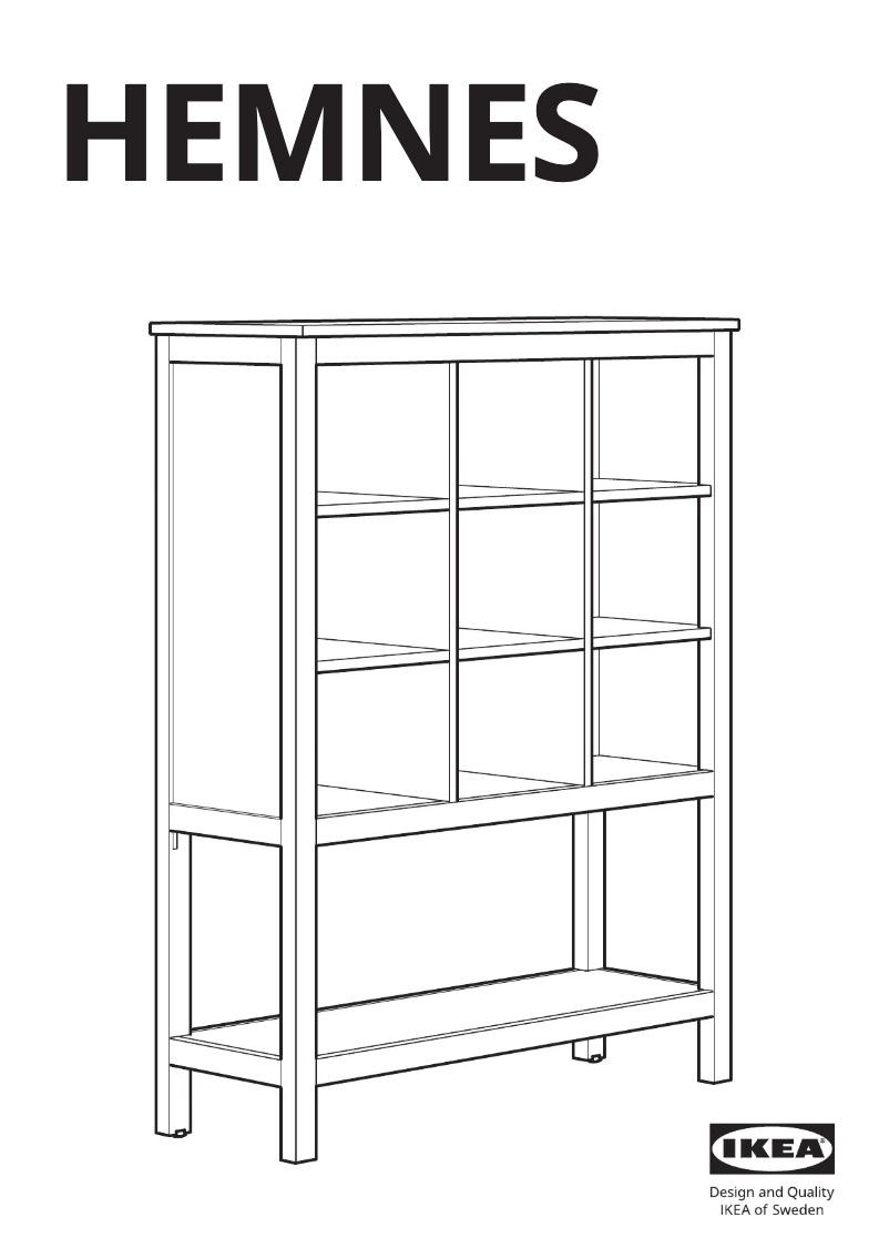 Page 1 de la notice Manuel utilisateur Ikea HEMNES 303.822.10