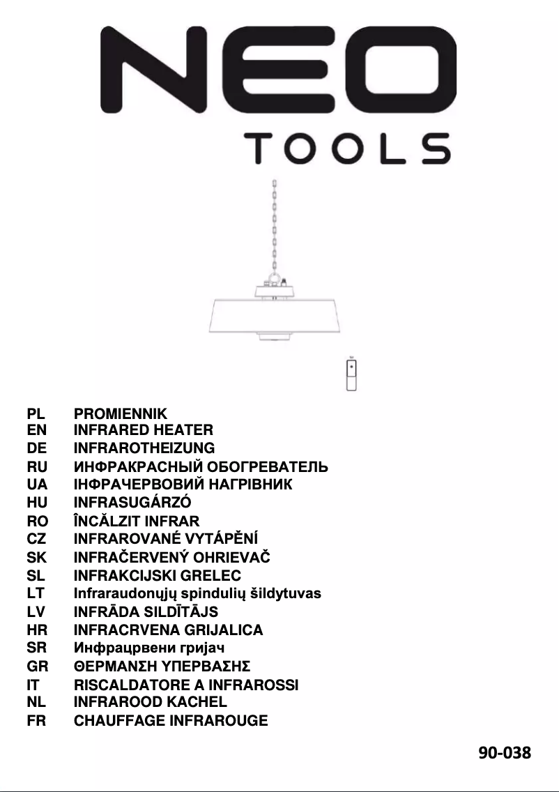 Page n°1 - Manuel utilisateur Neo 90-038