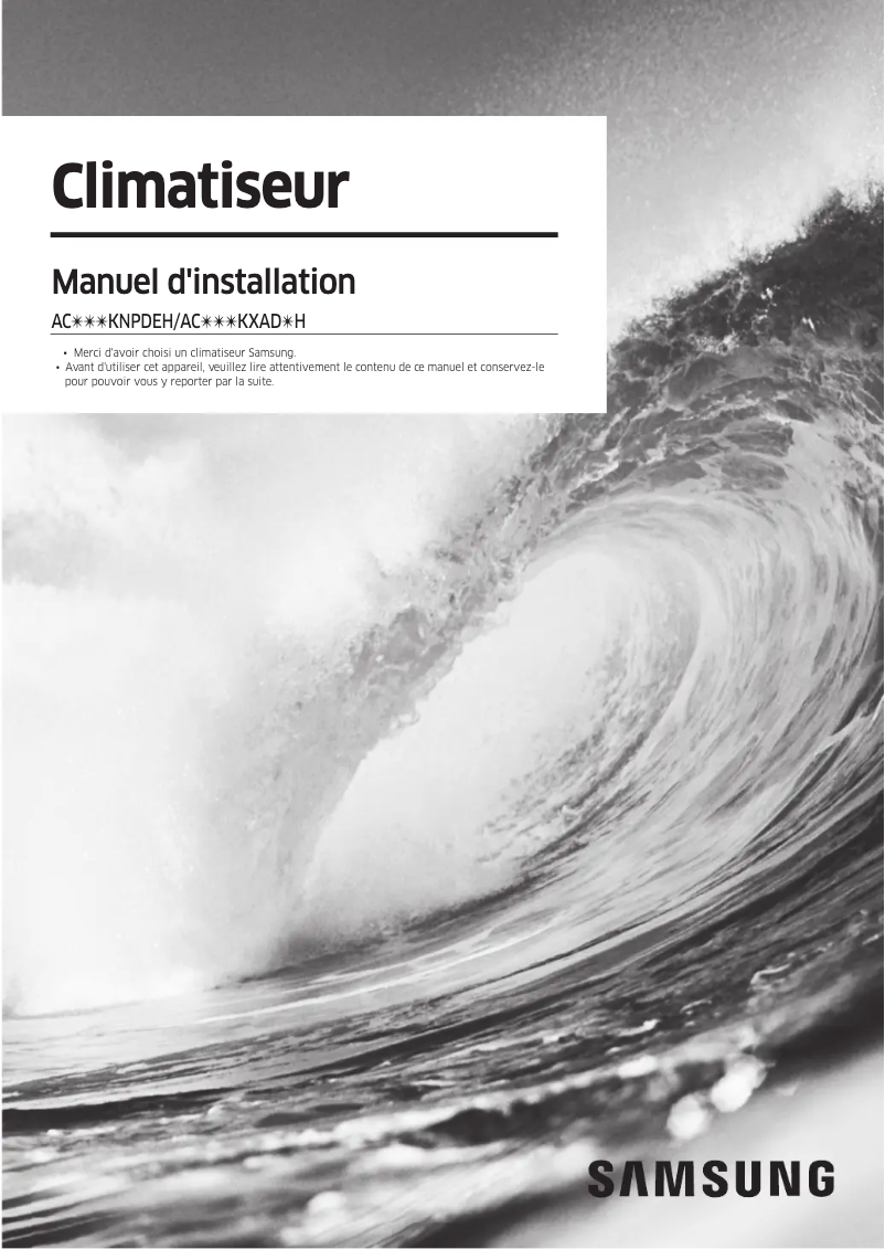 Image de la première page du manuel de l'appareil AC100KNPDEH/EU