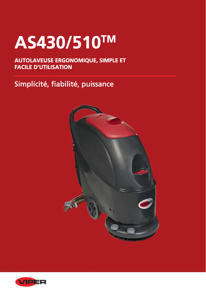 Page n°1 - Brochure Nilfisk Viper AS430