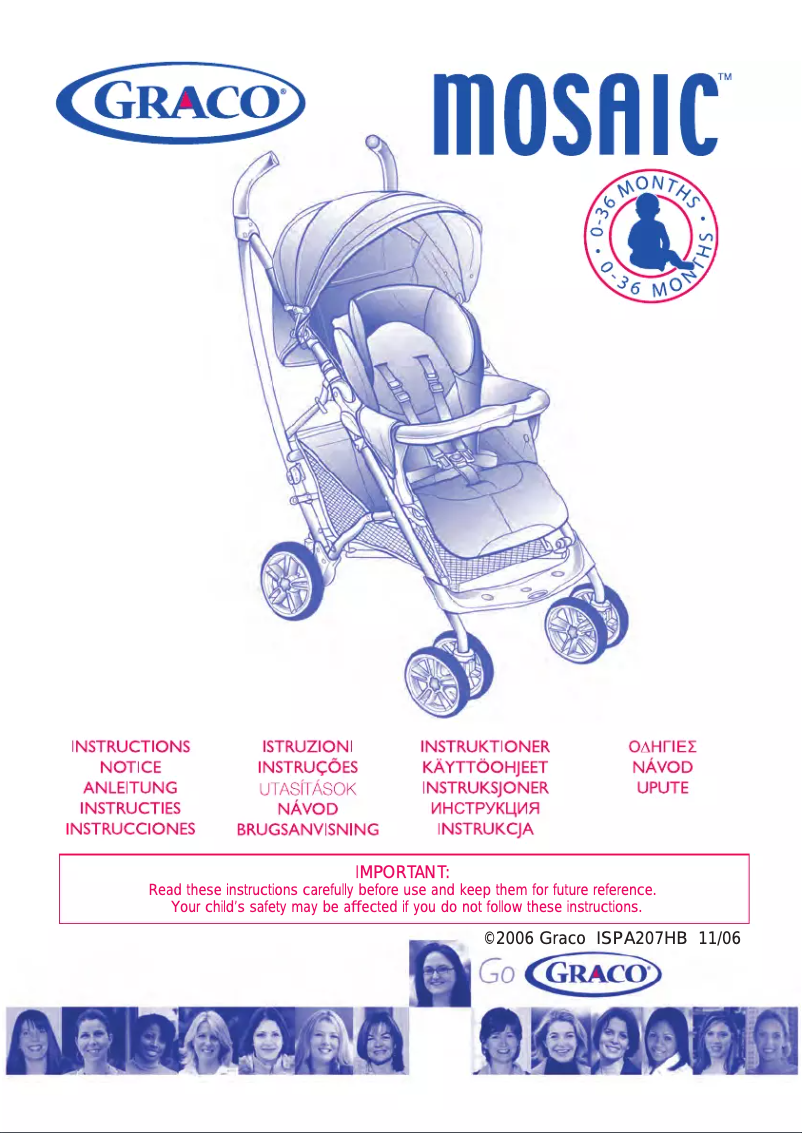 Page 1 de la notice Manuel utilisateur Graco Mosaic Completo