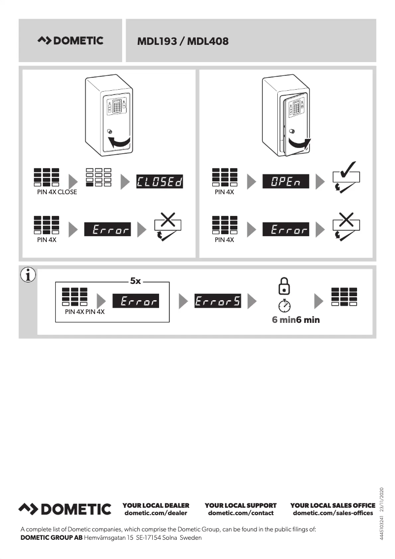 Image de la première page du manuel de l'appareil ProSafe MDL408