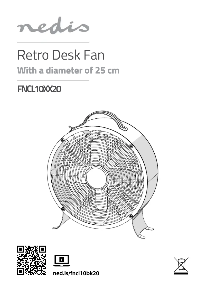 Page 1 de la notice Manuel utilisateur Nedis FNCL10CO20