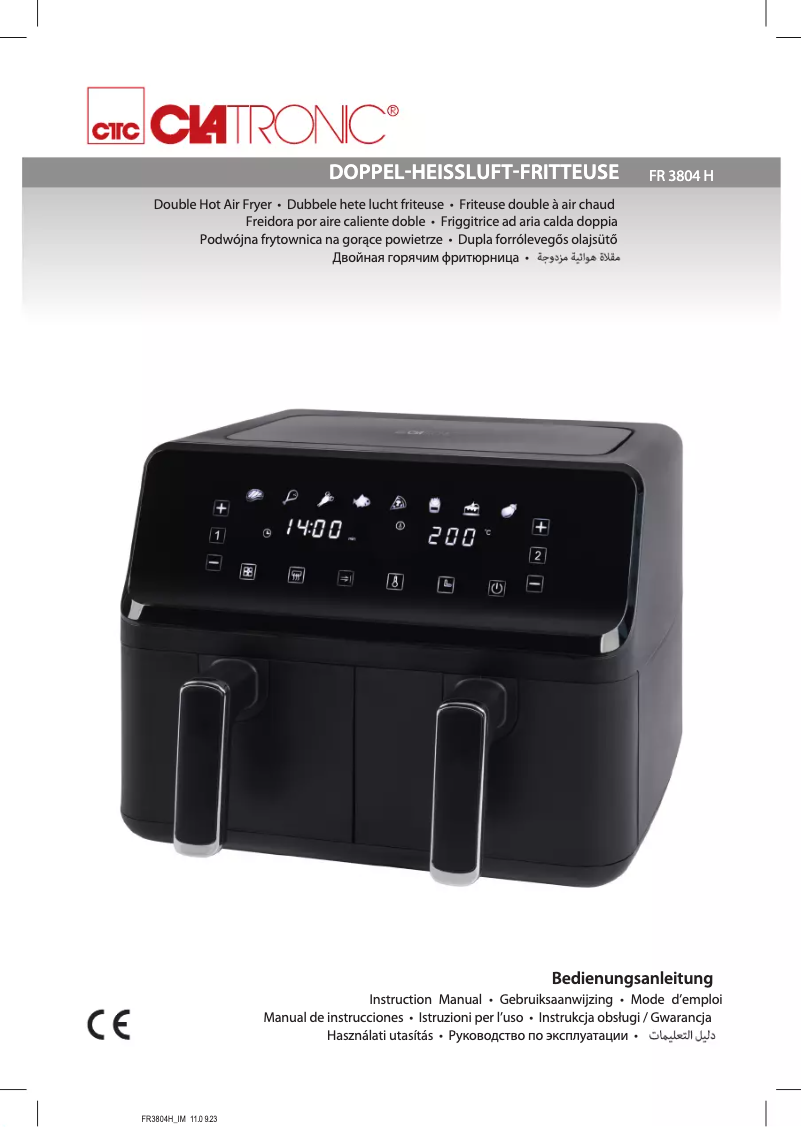 Page 1 de la notice Manuel utilisateur Clatronic FR 3804 H