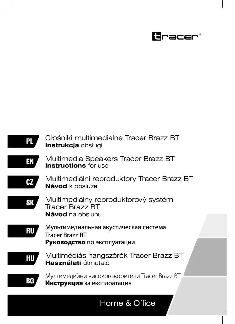 Page n°1 - Manuel utilisateur Tracer Brazz