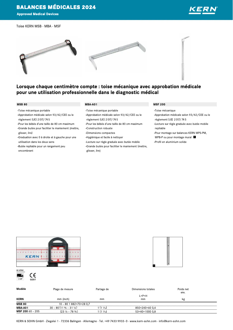 Image de la première page du manuel de l'appareil MSB 80