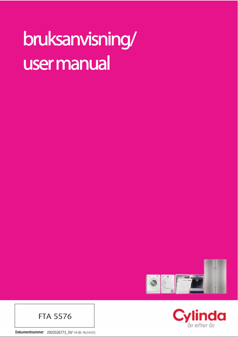 Image de la première page du manuel de l'appareil FTA 5576