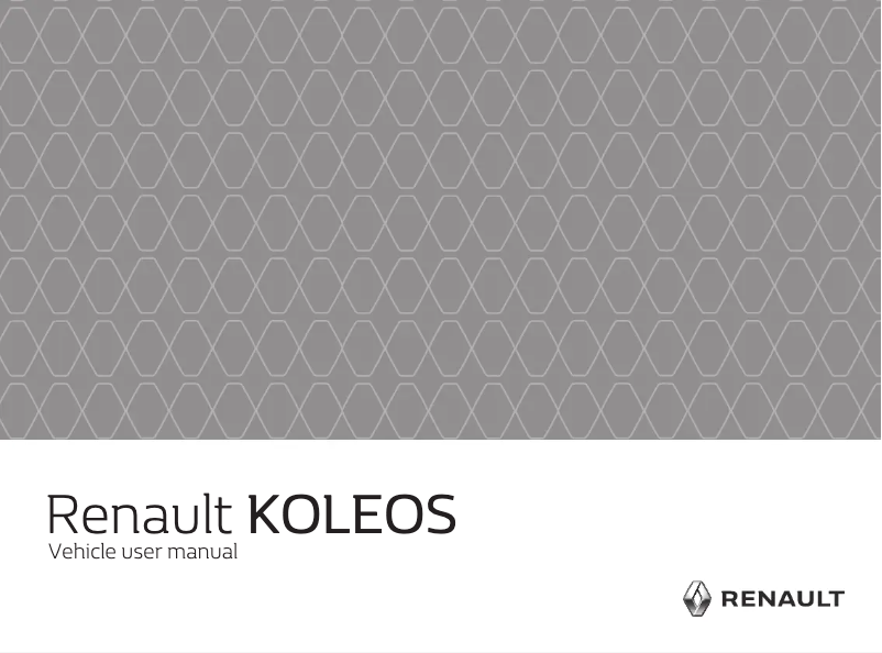 Page 1 de la notice Manuel utilisateur Renault Koleos (2016)