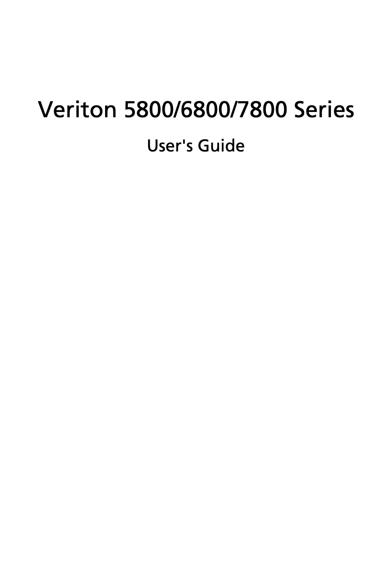 Page n°1 - Manuel utilisateur Acer Veriton 5800
