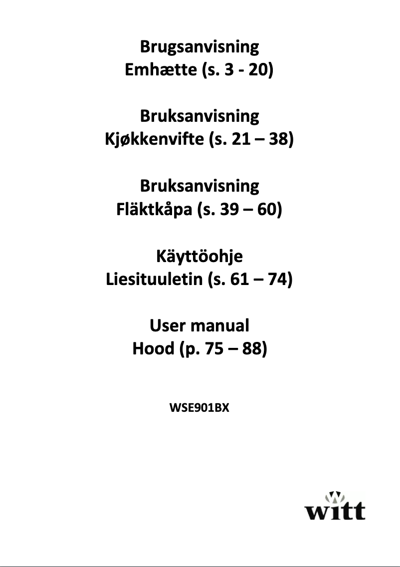 Image de la première page du manuel de l'appareil WSE901BX