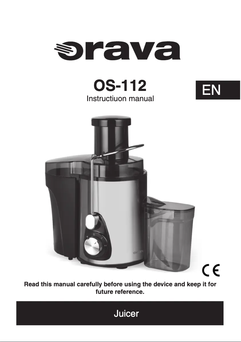 Image de la première page du manuel de l'appareil OS-112