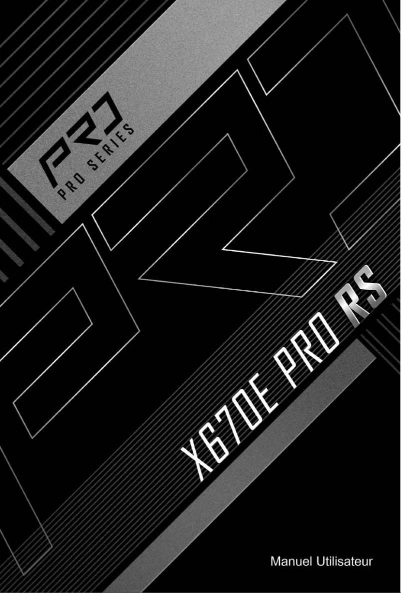 Image de la première page du manuel de l'appareil X670E Pro RS