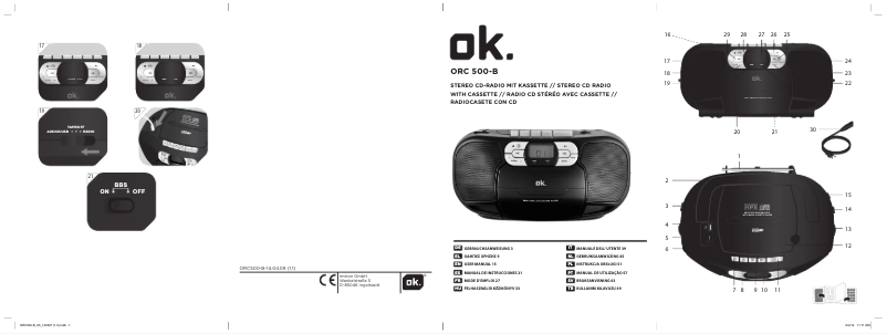 Image de la première page du manuel de l'appareil ORC 500-B