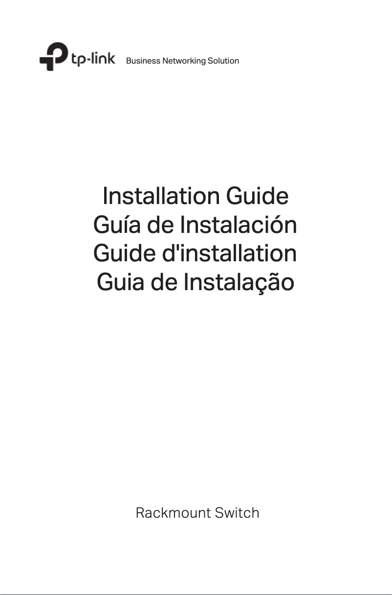 Page n°1 - Guide d'installation TP-Link JetStream T3700G-28TQ
