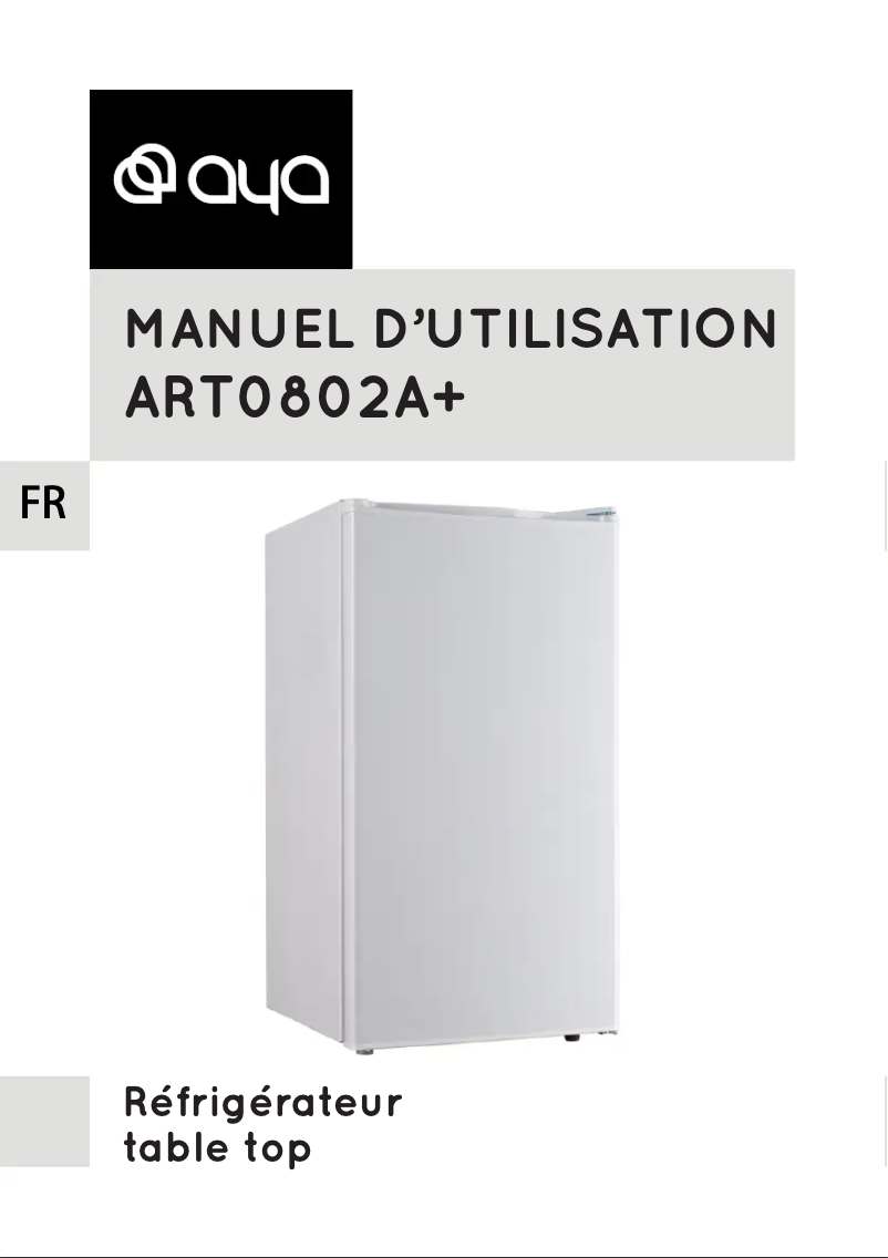 Page n°1 - Manuel utilisateur AYA ART0802A
