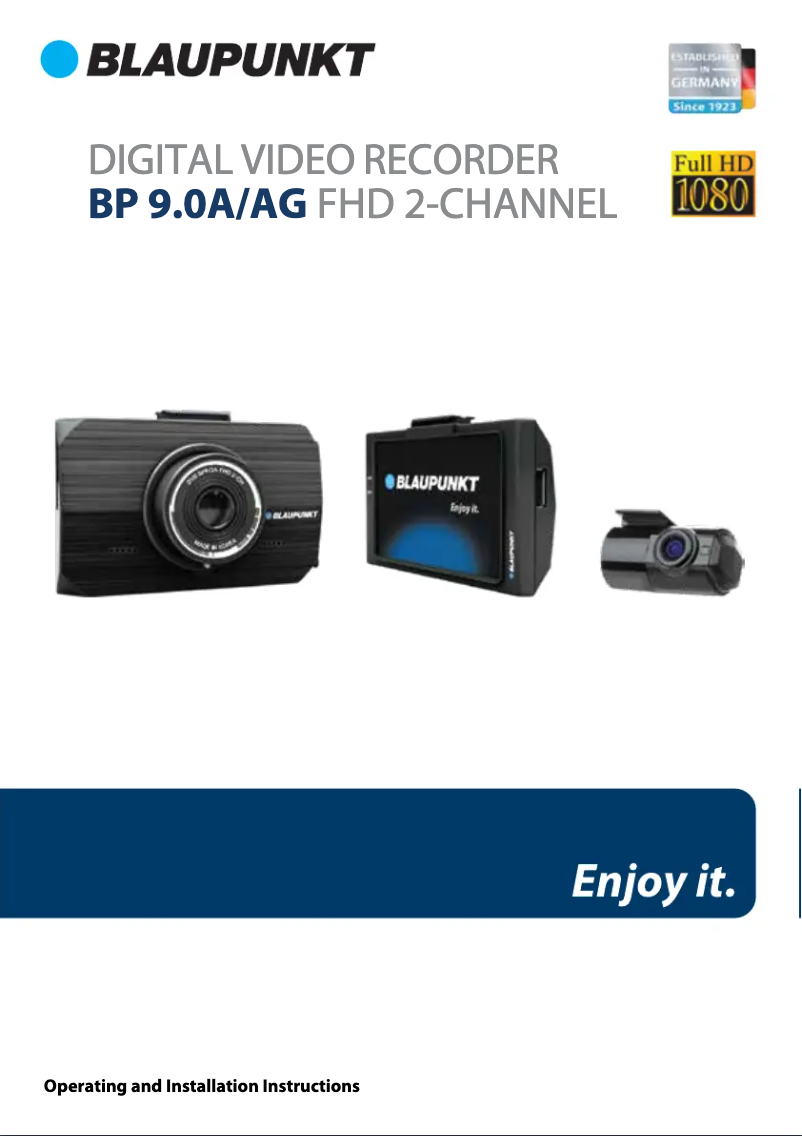 Page n°1 - Manuel utilisateur Blaupunkt BP 9.0A