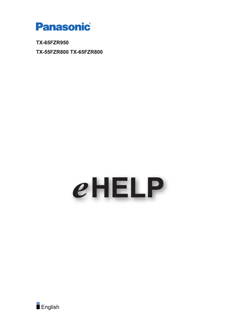 Página 1 del manual Manual de usuario Panasonic TX-65FZR800
