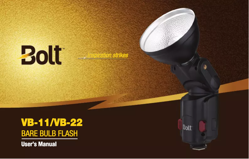 Page n°1 - Manuel utilisateur Bolt VB-22