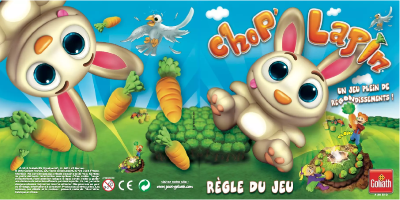 Page 1 de la notice Manuel utilisateur Goliath Chop'Lapin