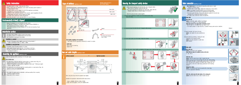 Page n°1 - Guide d'installation Bosch WAS287X0EU