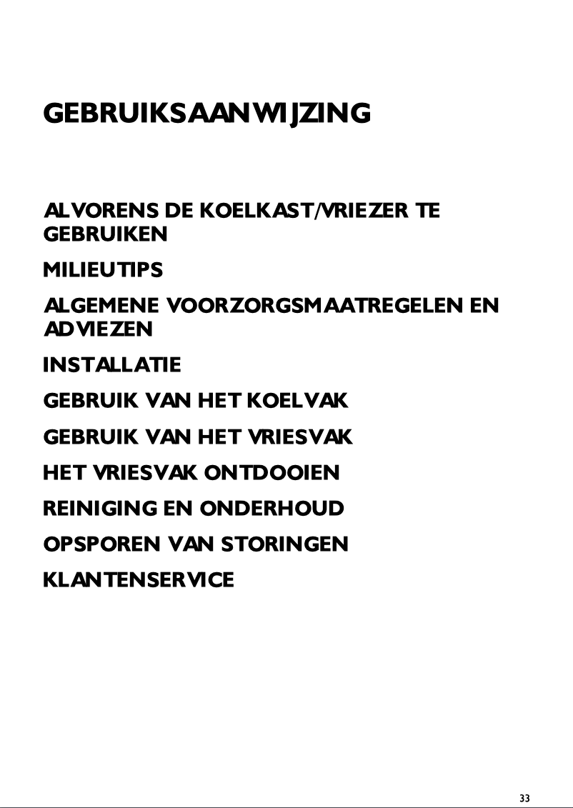 Page 1 de la notice Manuel utilisateur Whirlpool ARC 5511