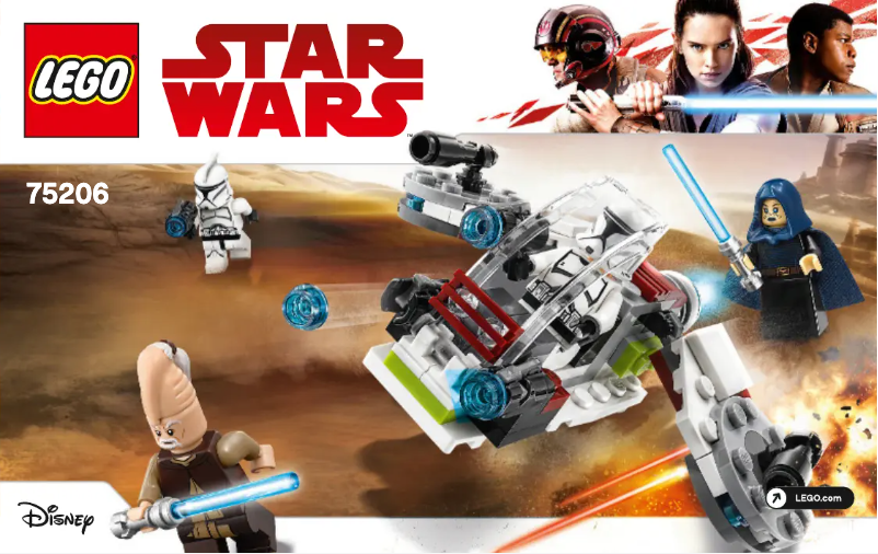 Page 1 de la notice Manuel utilisateur Lego Star Wars 75206
