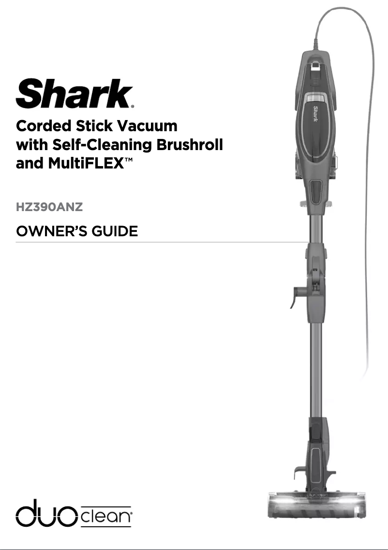 Page 1 de la notice Manuel utilisateur Shark HZ390