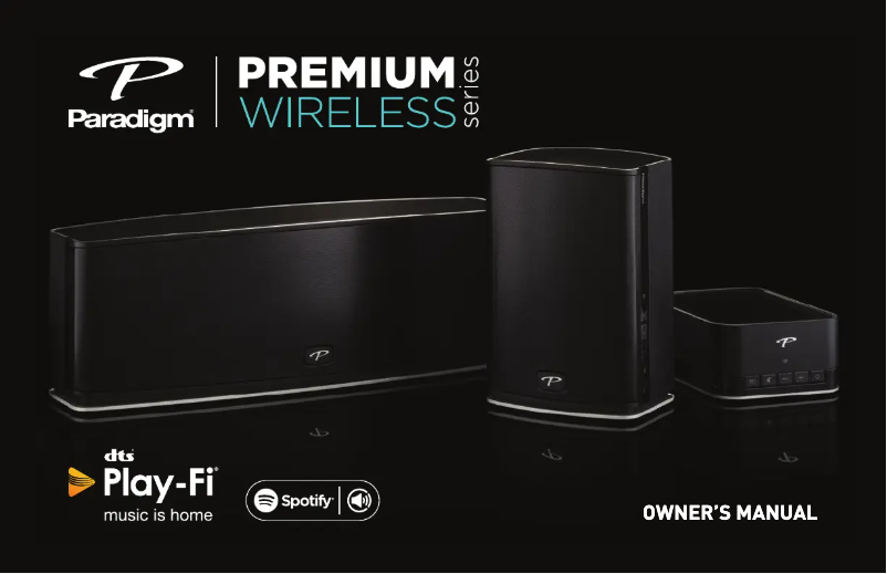 Page 1 of the manual User Manual Paradigm PW 800