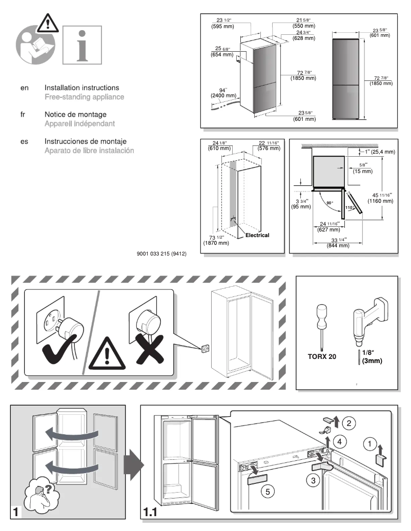 Image de la première page du manuel de l'appareil B10CB80NVS
