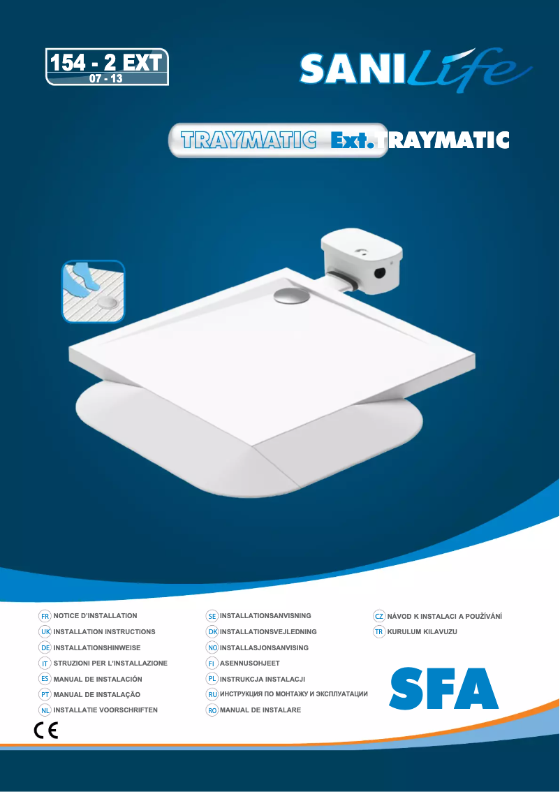 Page 1 de la notice Manuel utilisateur Sanibroyeur Traymatic Extern