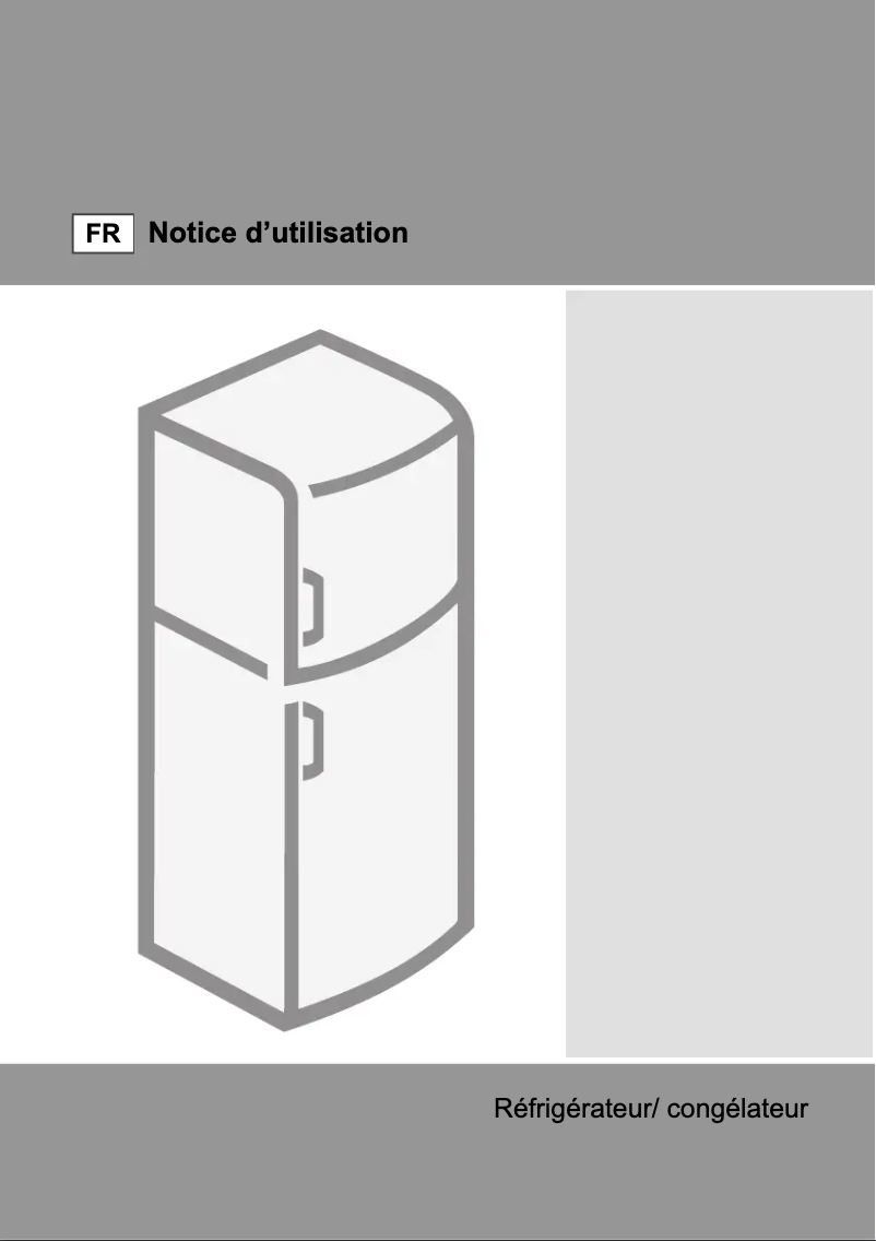 Image de la première page du manuel de l'appareil RF6171BX