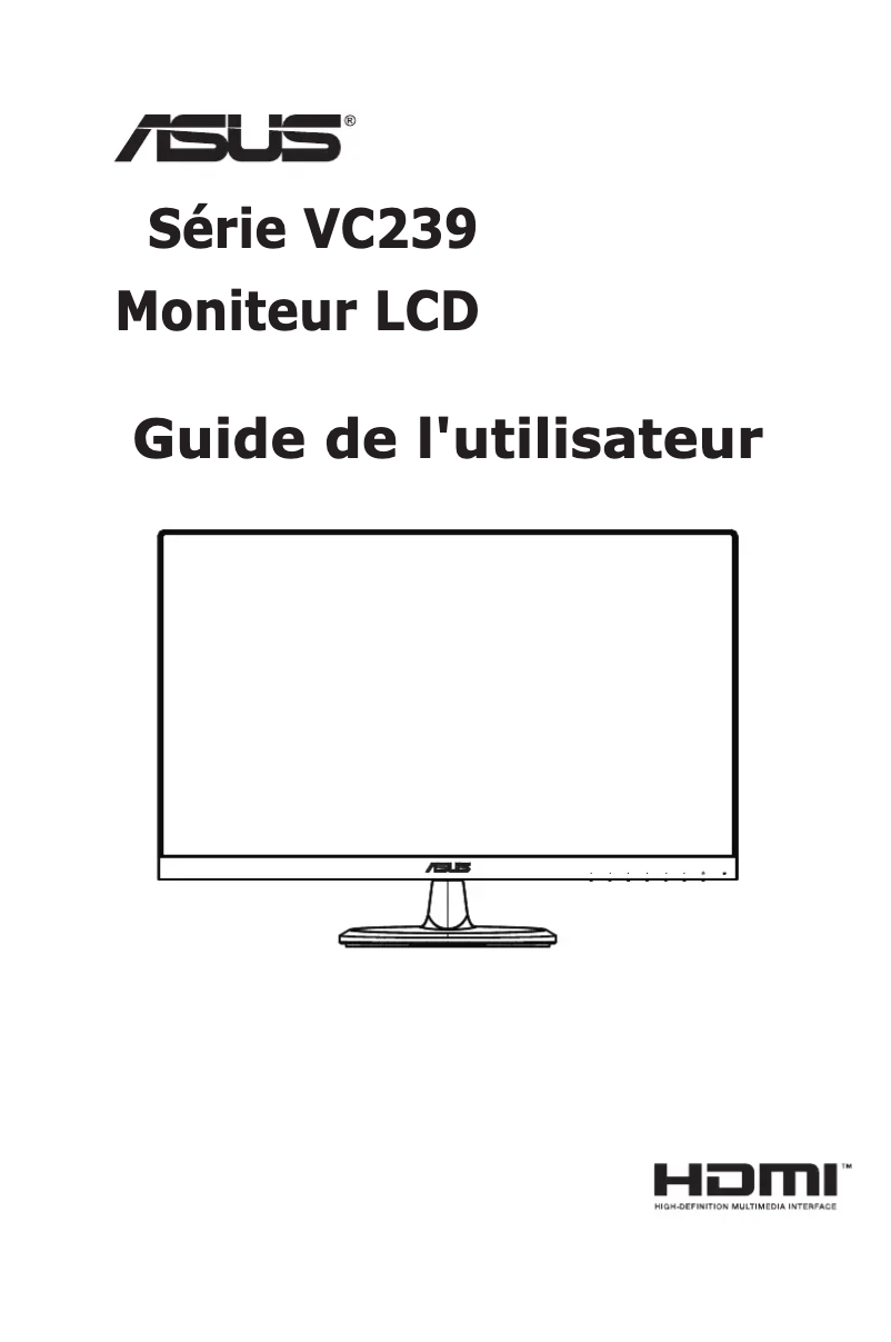 Page n°1 - Manuel utilisateur Asus VC239H