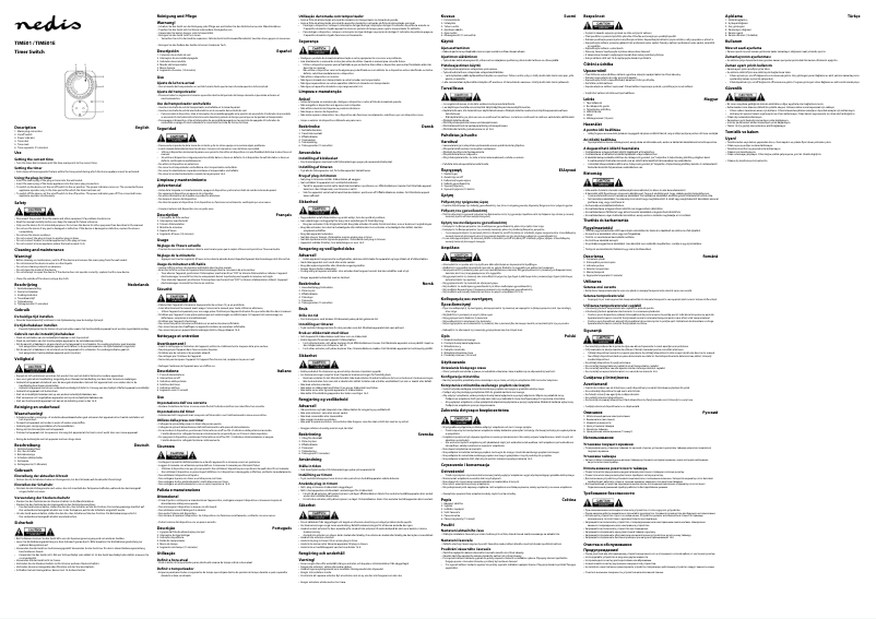 Page 1 de la notice Manuel utilisateur Nedis TIME01