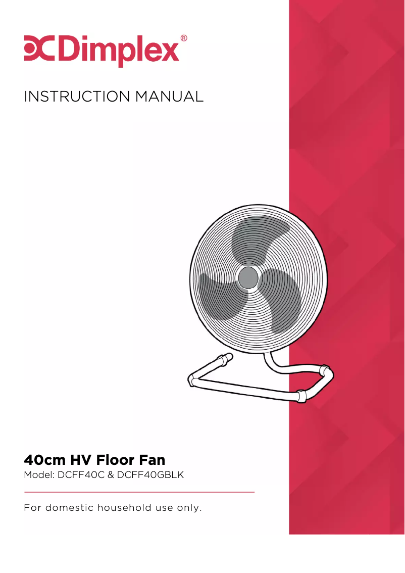 Page n°1 - Manuel utilisateur Dimplex DCFF40C